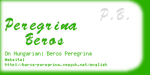 peregrina beros business card